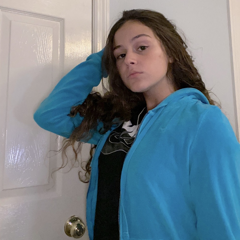 Blue Victoria Secret / Pink Zip Up Jacket🦋